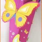 Beeindruckend Schultüte Schmetterling Und Blumen Für Mädchen Basteln