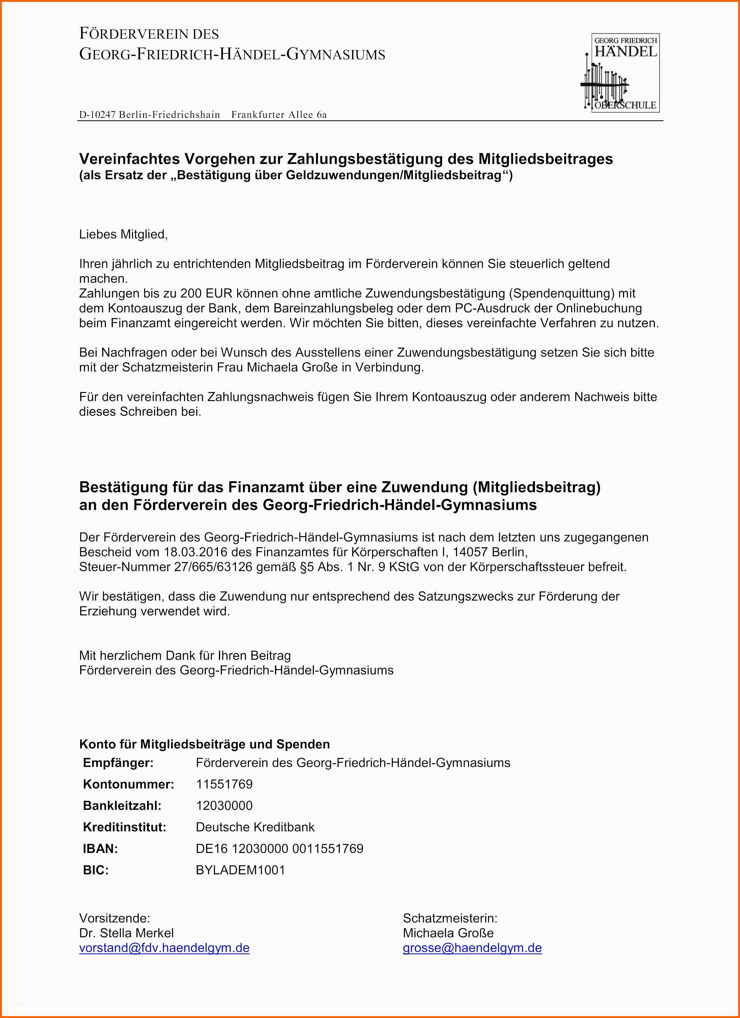 Beeindruckend Vorlage Spendenbescheinigung Stiftung Inspirierend Brillen