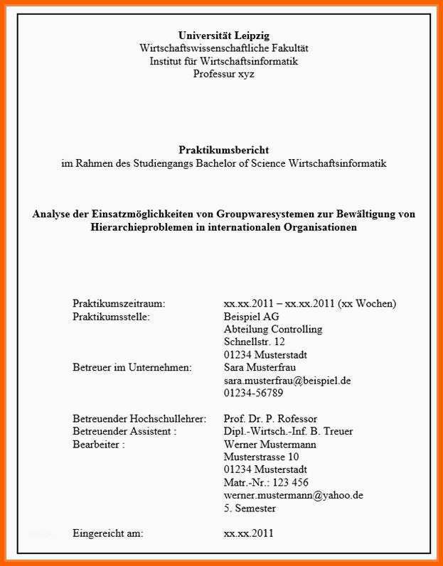 Bemerkenswert 13 Praktikumsbericht Vorlage Pdf