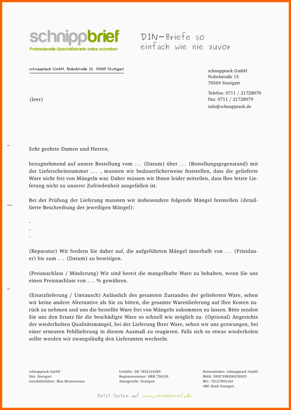 Bemerkenswert 17 Briefvorlage Briefkopf Vorlage