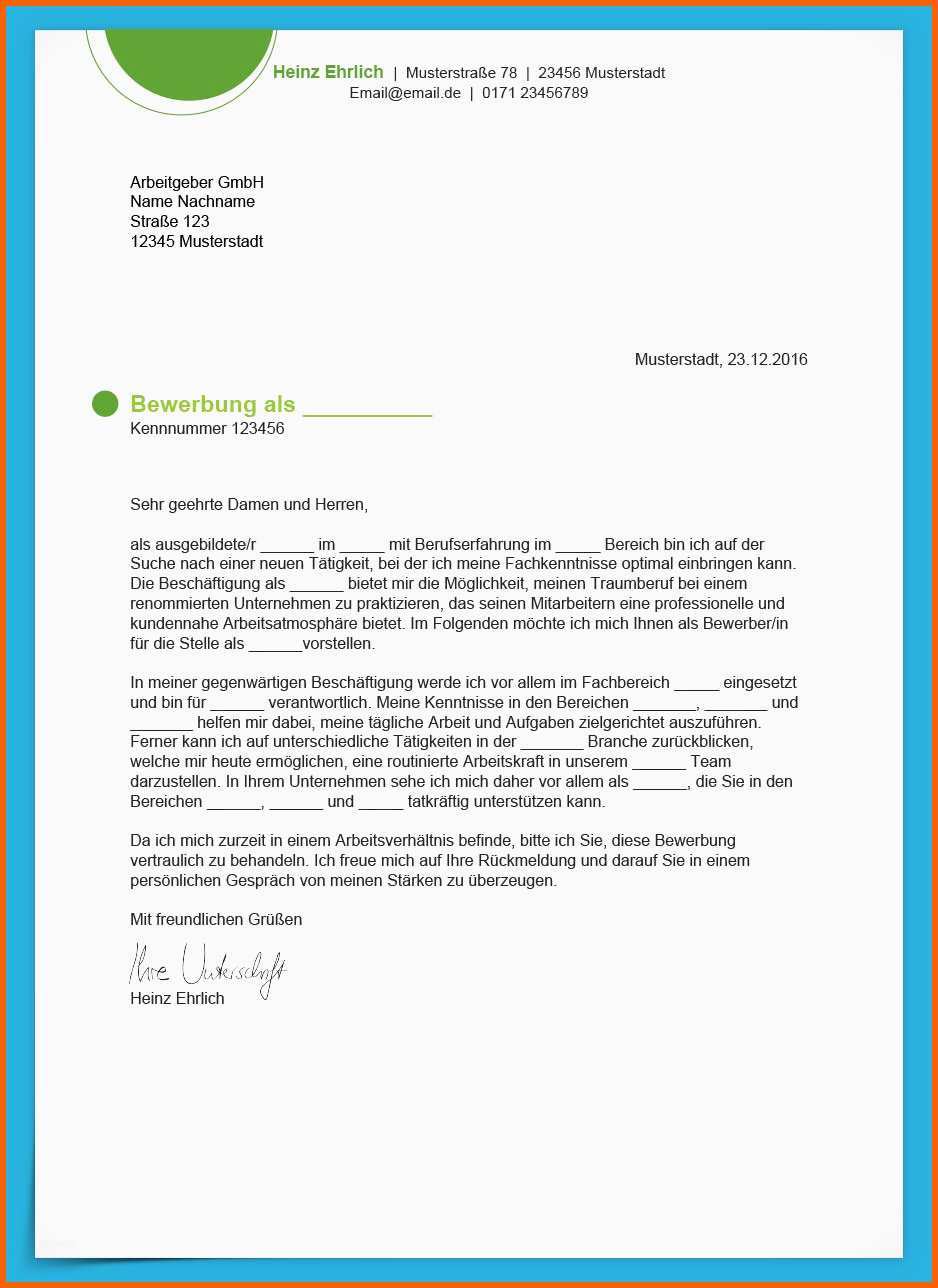 Bemerkenswert Bewerbungsvorlage Modern Kostenloser Download