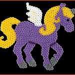 Bemerkenswert Bügelperlen Einhorn Vorlage
