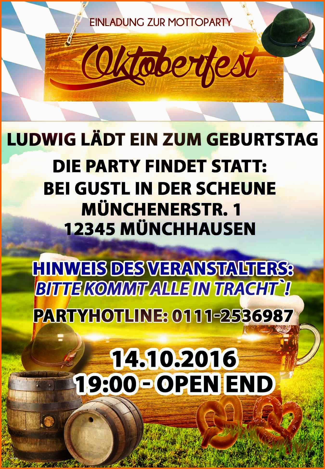 Bemerkenswert Einladung 50 Geburtstag Bayrisch Kostenlos Vorlagen
