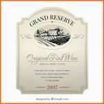 Bemerkenswert Elegant Wine Label Vector