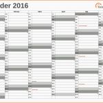 Bemerkenswert Excel Kalender 2016 Kostenlos