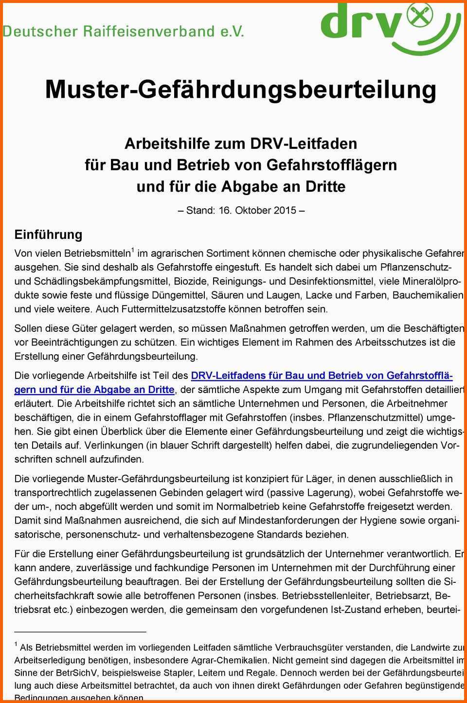 Bemerkenswert Gefährdungsbeurteilung Vorlage Pdf – Vorlagens Download