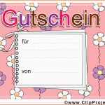 Bemerkenswert Gutschein Vorlage Zum Ausdrucken
