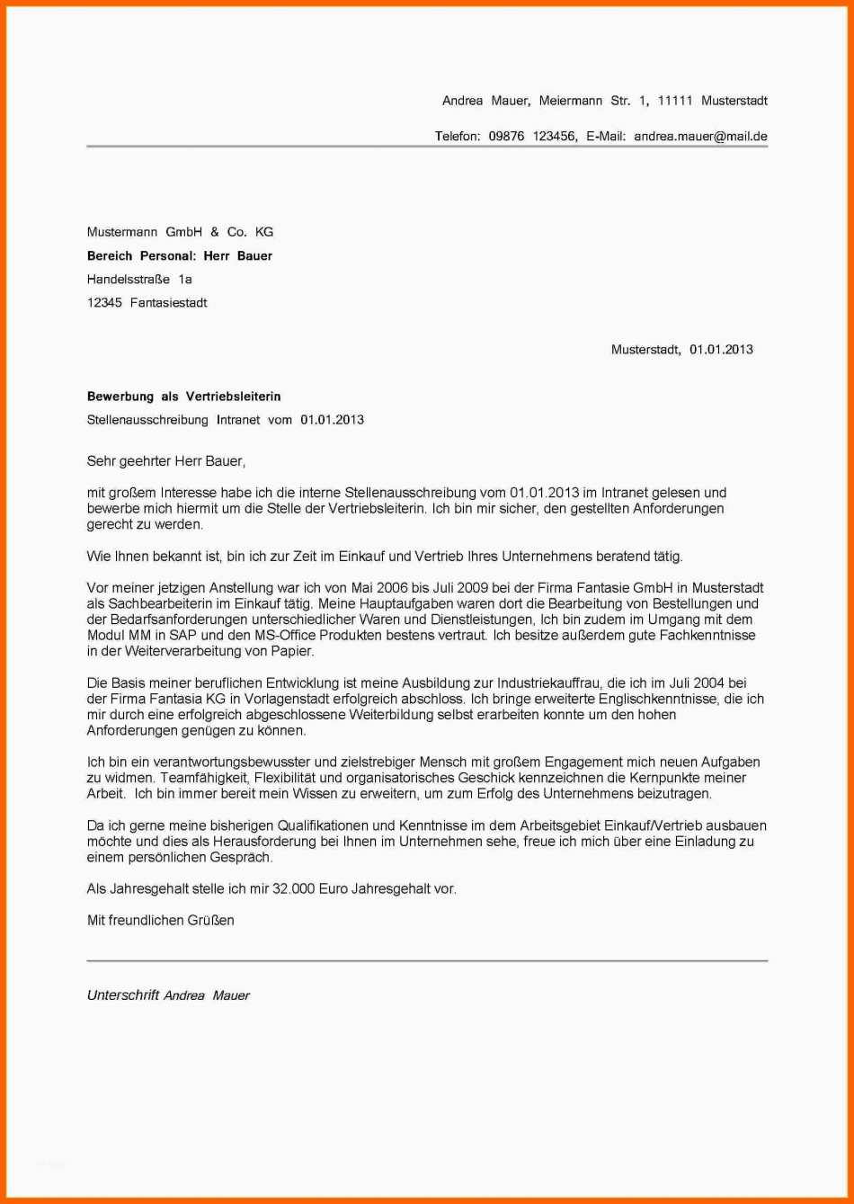 Bemerkenswert Hervorragend Initiativbewerbung Anschreiben Muster