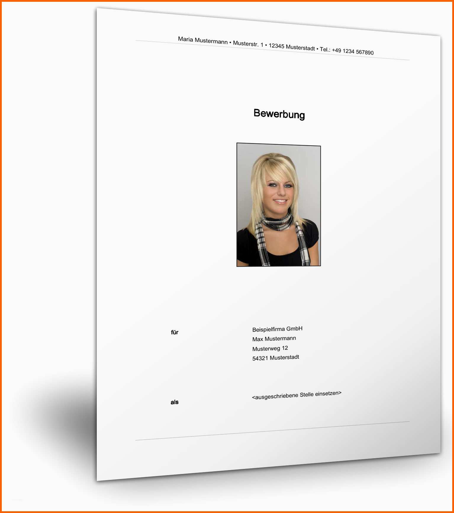 Bemerkenswert Initiativbewerbung › Der Mustermann