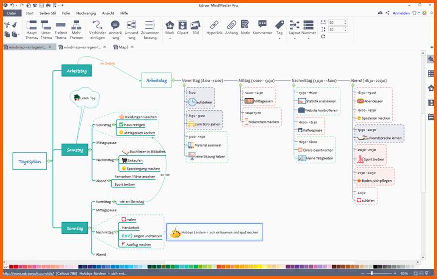 Bemerkenswert Kostenlose Mindmap Vorlagen Für Lebensplan Mindmaster