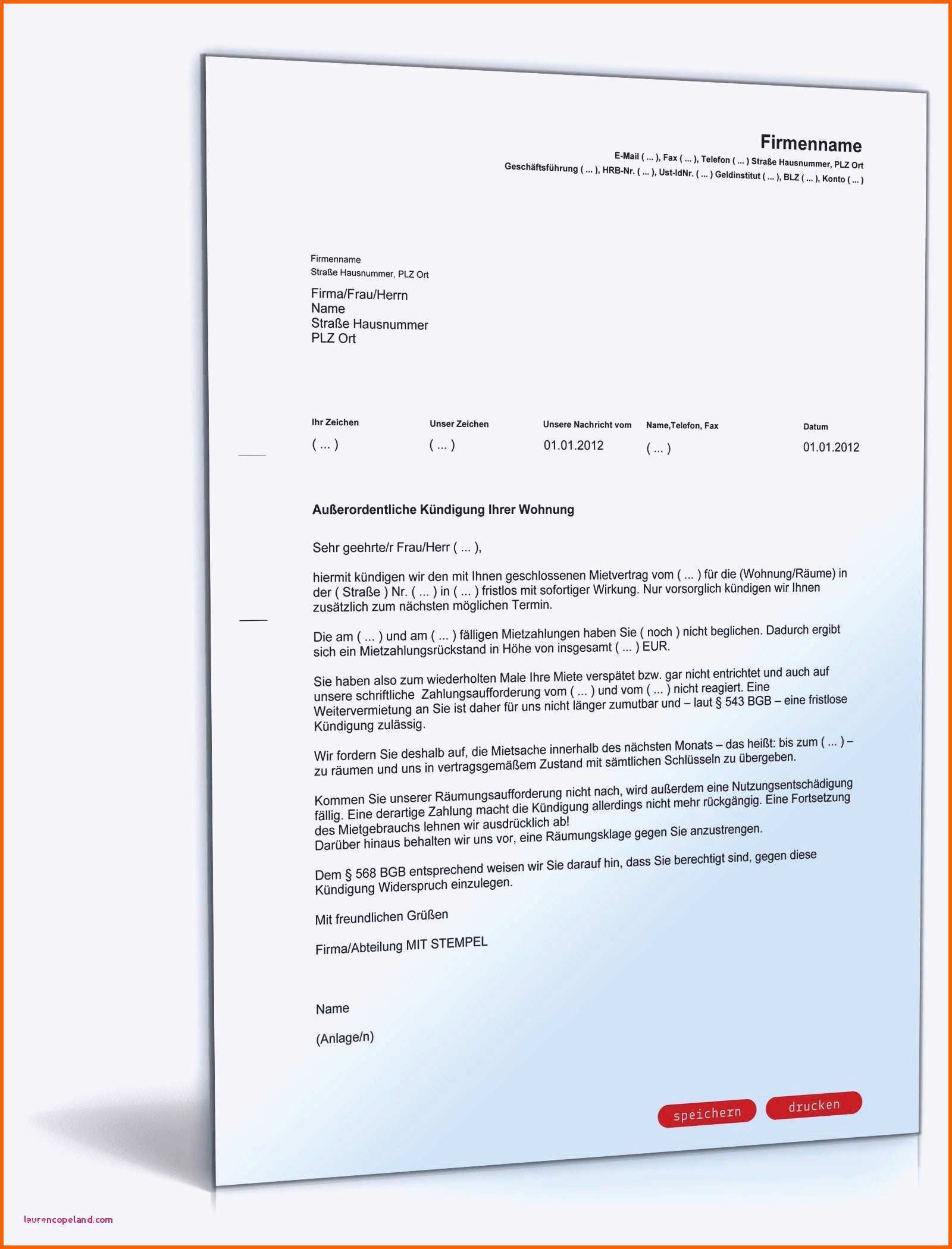 Bemerkenswert Kundigung Strom Umzug Vorlage Absender Adressat