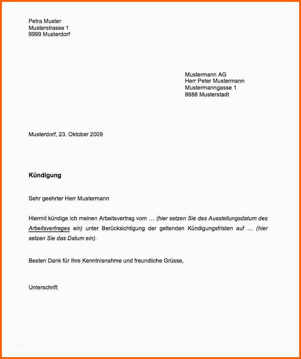 Bemerkenswert Kündigung Strom Vorlage Word Gute Vorlage Kündigung
