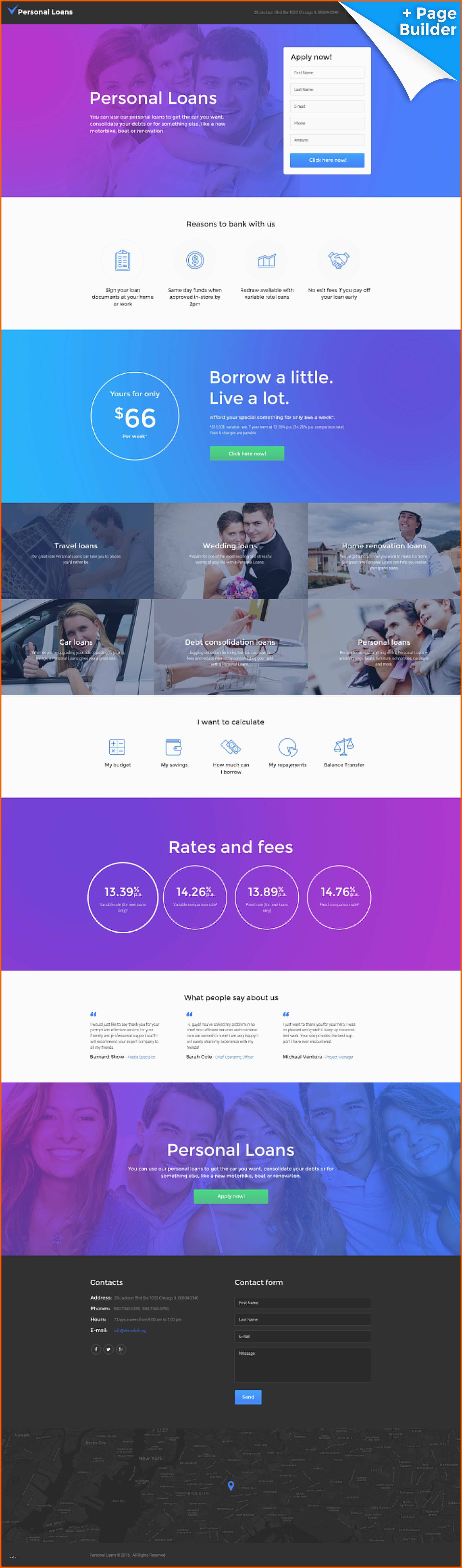 Bemerkenswert Landing Page Template Für Finanzberater