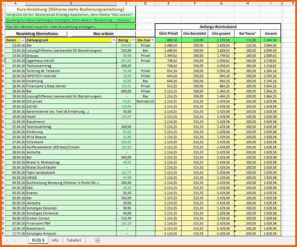 Bemerkenswert Liquiditätsplanung Excel Vorlage Kostenlos Gut Fahrtenbuch