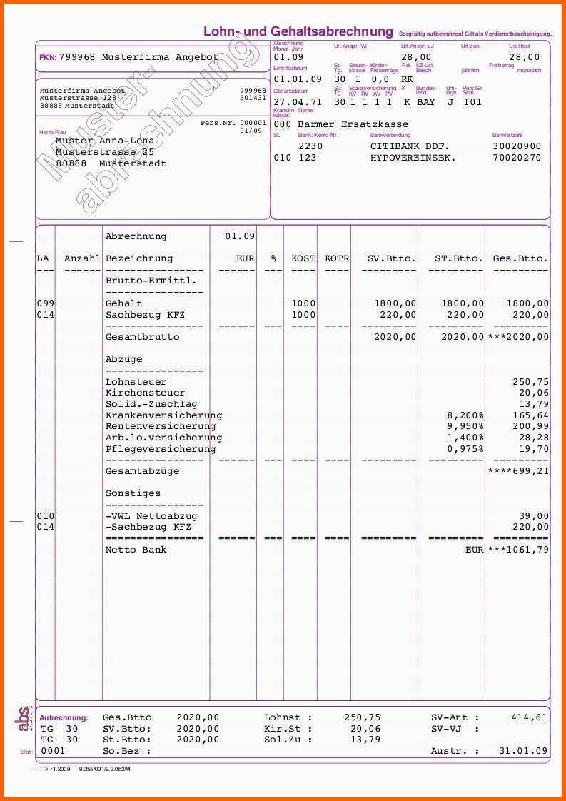 Bemerkenswert Lohnabrechnung Mit Excel