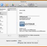 Bemerkenswert Mac Os X Mail E Mail Signatur Erstellen formatieren Und