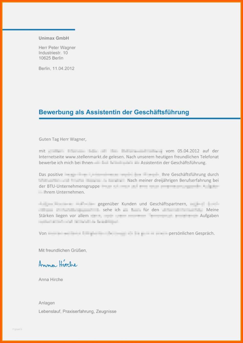 Bemerkenswert Neu Empfangsbestaetigung Bewerbungsunterlagen Vorlage
