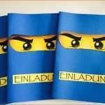 Bemerkenswert Ninjago Einladungskarten Kindergeburtstag