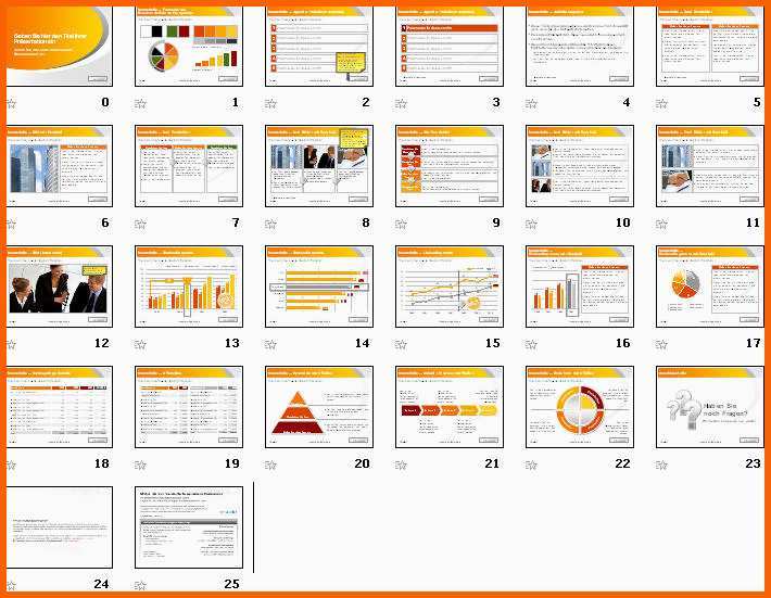 powerpoint vorlage welle orange