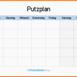 Bemerkenswert Putzplan Wochenplan Einfache Putzplan Vorlage