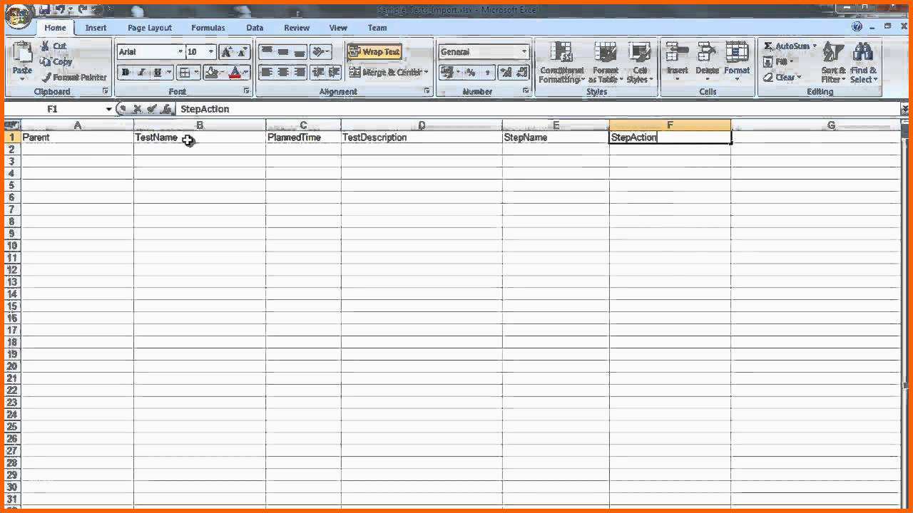 Bemerkenswert Testplan Vorlage Excel – De Excel