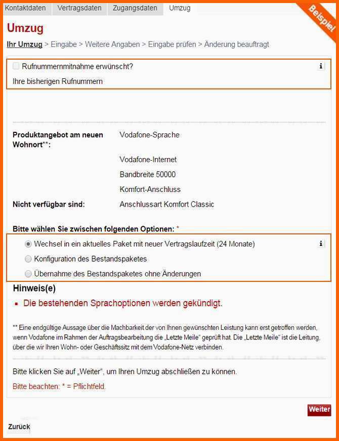 Bemerkenswert Vodafone sonderkündigung Umzug Vorlage Großartig Hilfe