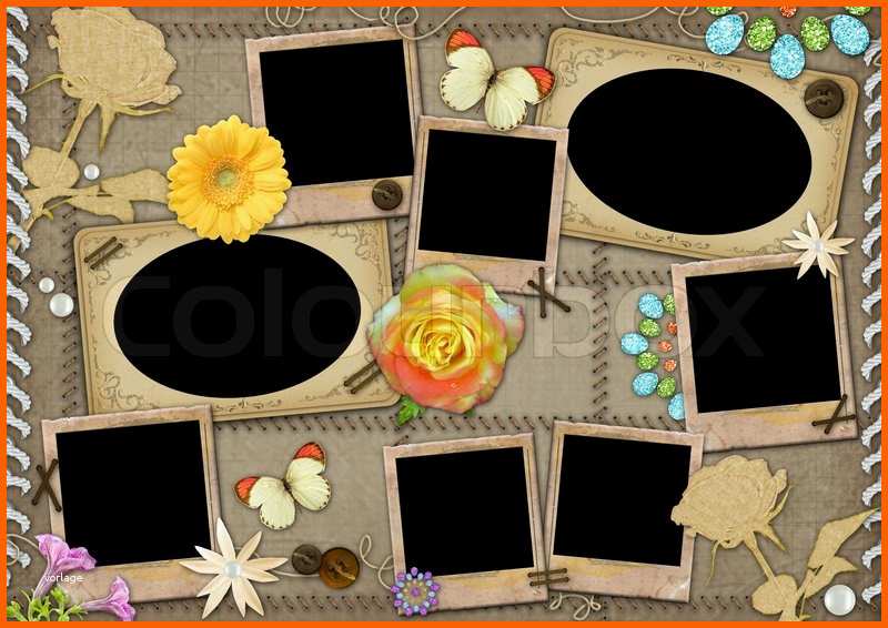 Bemerkenswert Vorlage Für Eine Collage Foto Stockfoto