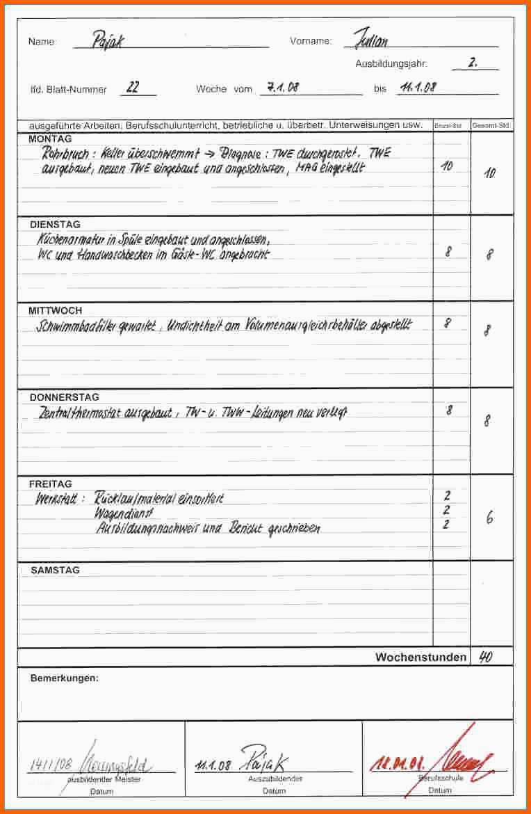 Bestbewertet 10 Bautagesbericht Vorlage