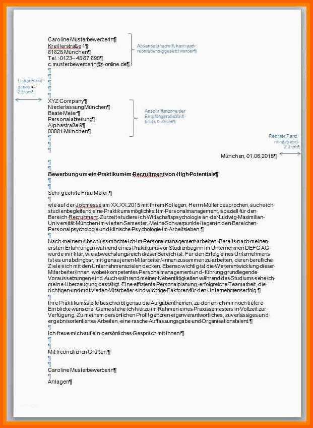 Bestbewertet 15 Din 5008 Bewerbung Vorlage Word