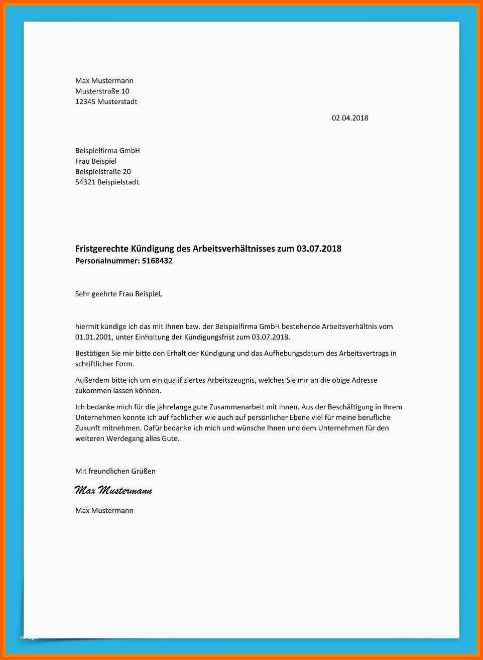 Bestbewertet 20 Arbeit Kündigung Schreiben