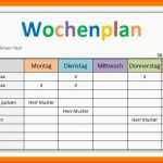 Bestbewertet 20 Vorlage Excel Wochenplan