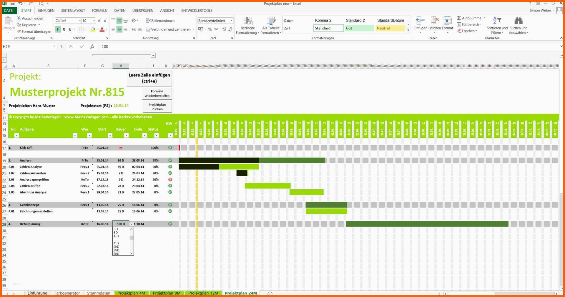 Bestbewertet 20 Zeitplan Vorlage Excel