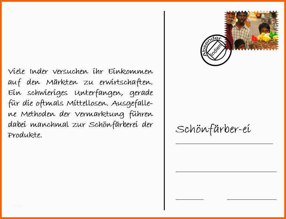 Bestbewertet 30 Raffiniert Vorlage Postkarte Word Robert Cv