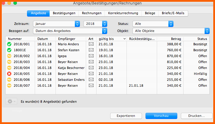 Bestbewertet Angebote Bestätigungen Rechnungen sowie Vorlagen
