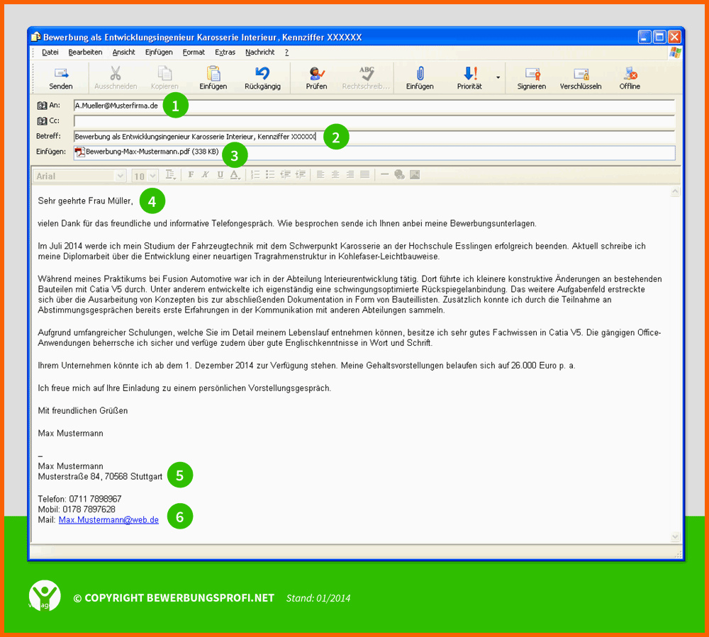 Bestbewertet Bewerbung Per Email Erfolgreich Meistern