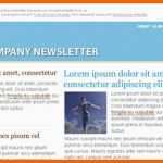 Bestbewertet Blaue Email Marketing Newsletter Vorlage