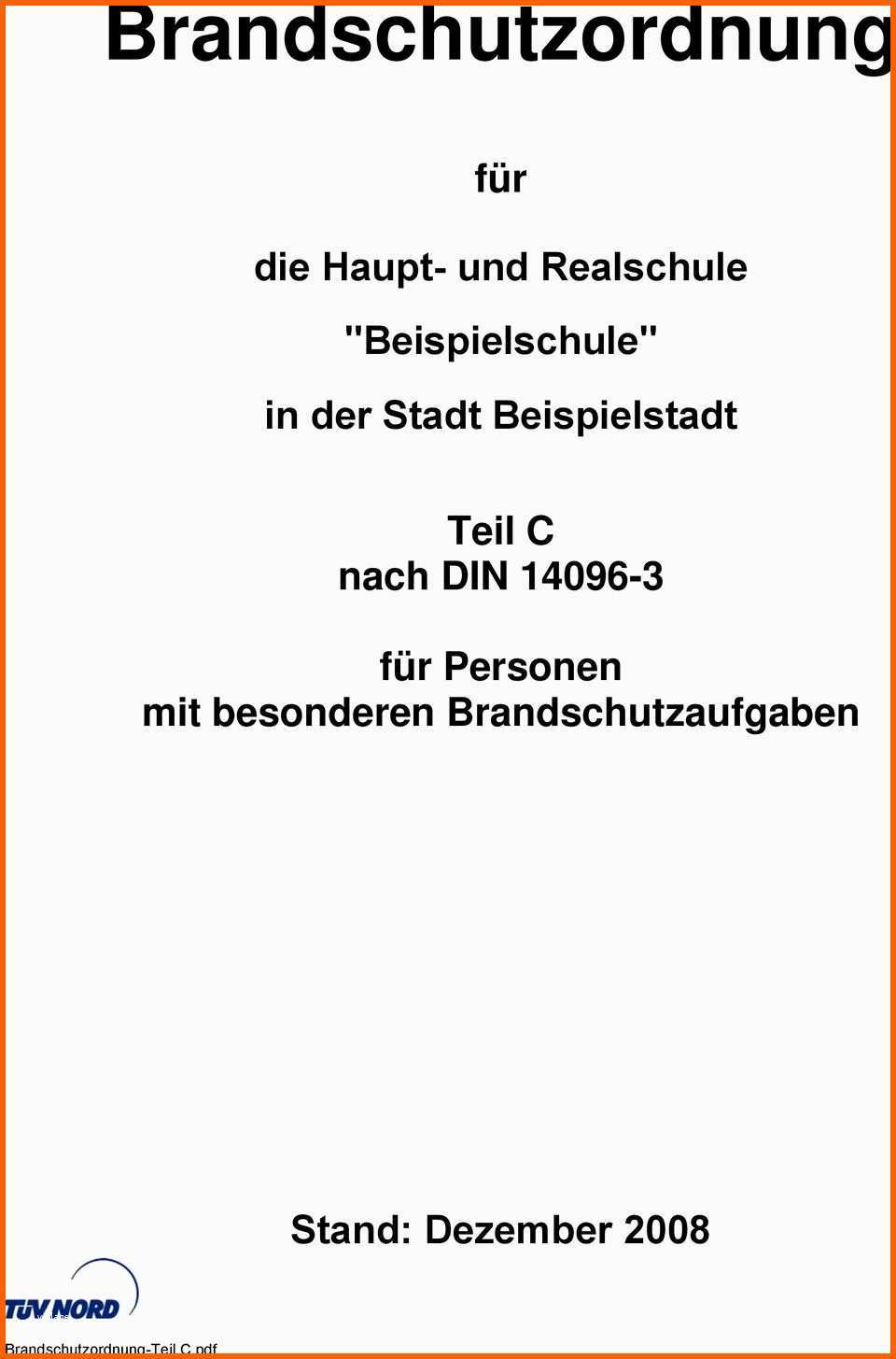 Bestbewertet Brandschutzordnung Für Teil C Nach Din Für Personen Mit