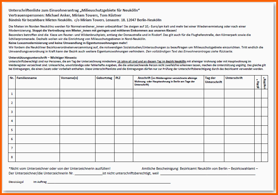 Bestbewertet Bürgerantrag Unterschriftenliste 8 1 Bestbewertet Bürgerantrag Unterschriftenliste 8