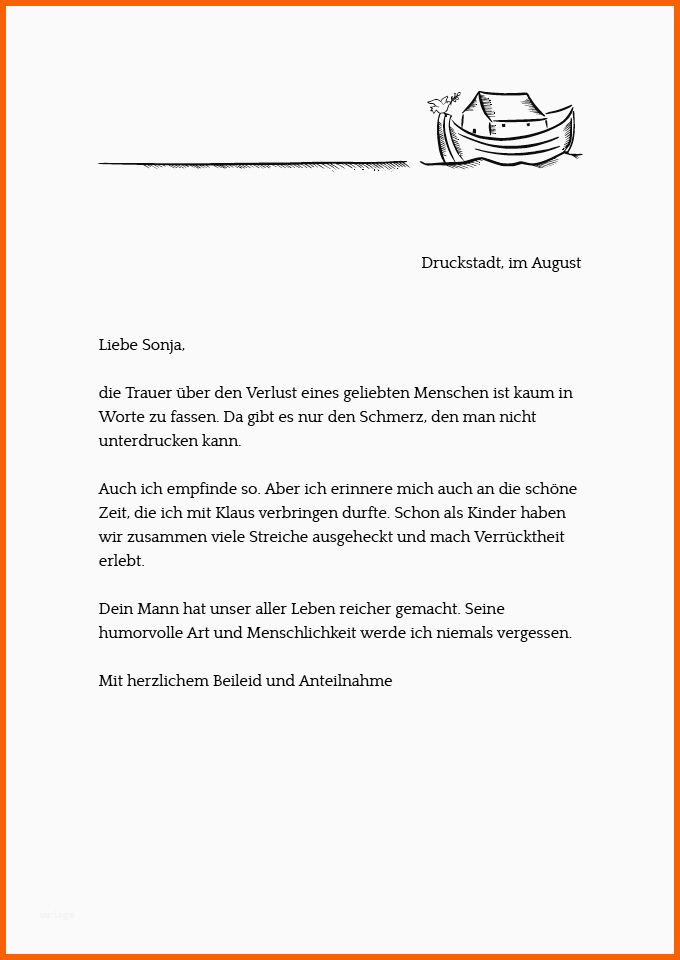 Bestbewertet Drucke Selbst Kostenlose Vorlage Mit Mustertext Für Einen