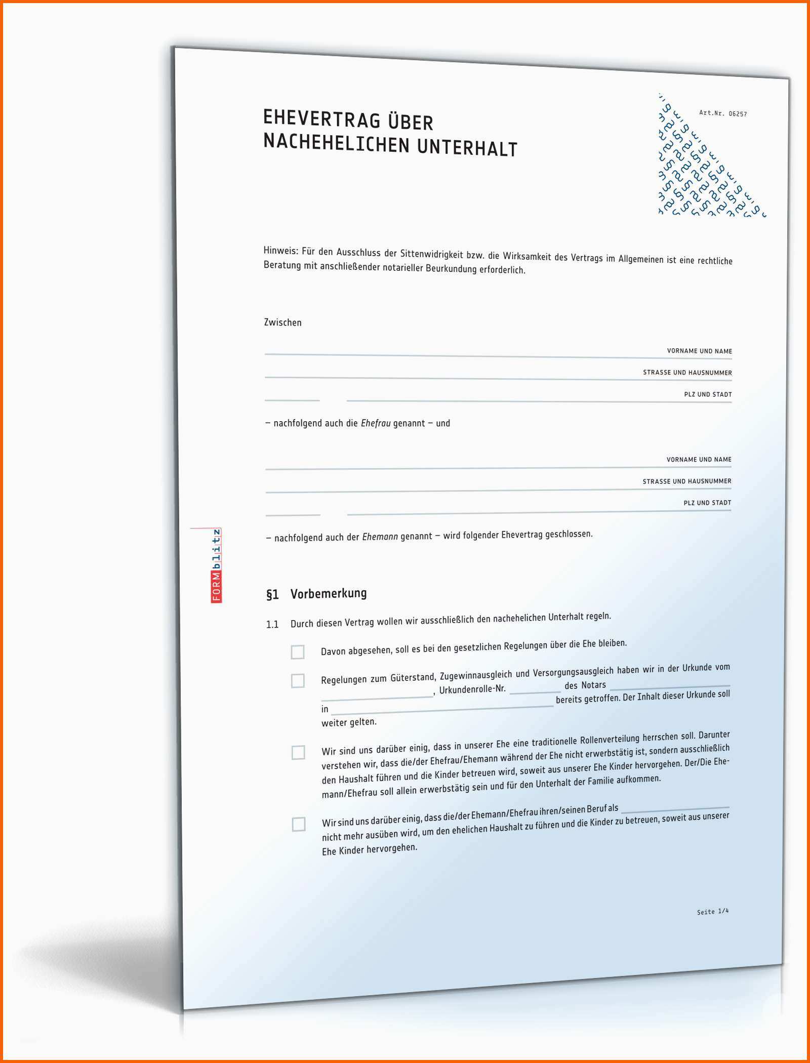 Bestbewertet Ehevertrag Nachehelicher Unterhalt