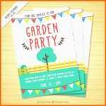 Bestbewertet Einladung sommerfest Vorlage Elegant Einladung Gartenparty