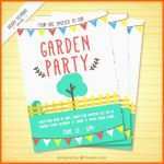 Bestbewertet Einladung sommerfest Vorlage Elegant Einladung Gartenparty