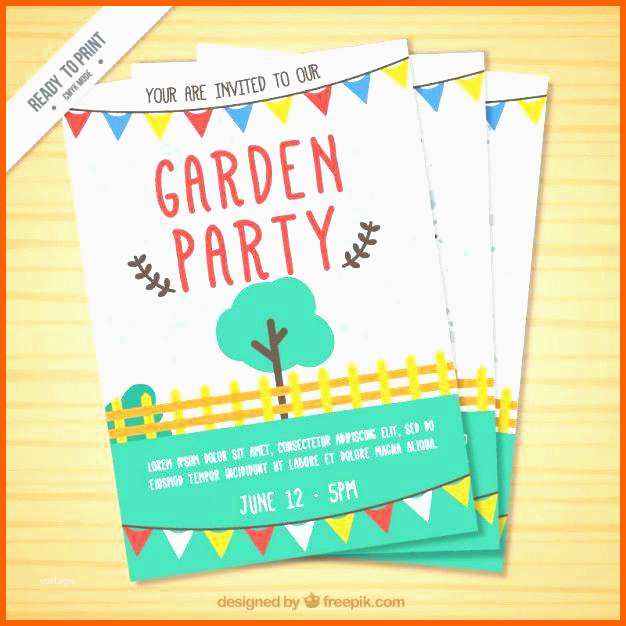Bestbewertet Einladung sommerfest Vorlage Elegant Einladung Gartenparty