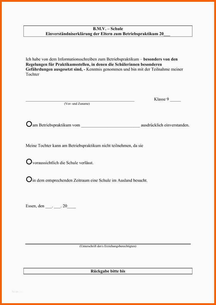Bestbewertet Einverständniserklärung Der Eltern Vorlage Genial ...