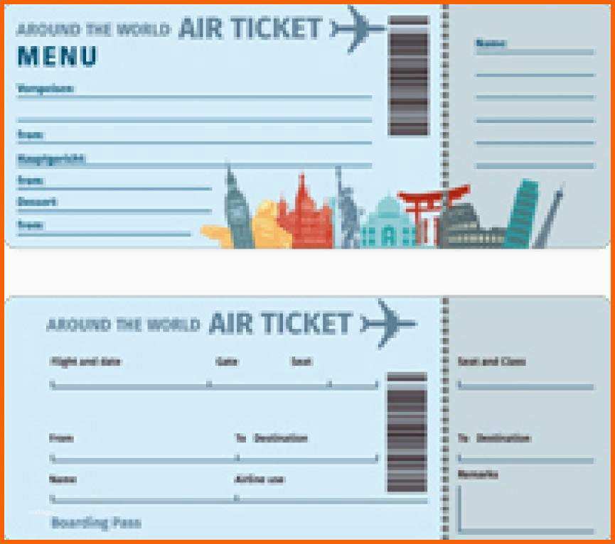 Bestbewertet Gutschein Flugticket Vorlage Erstaunlich Gratis Download
