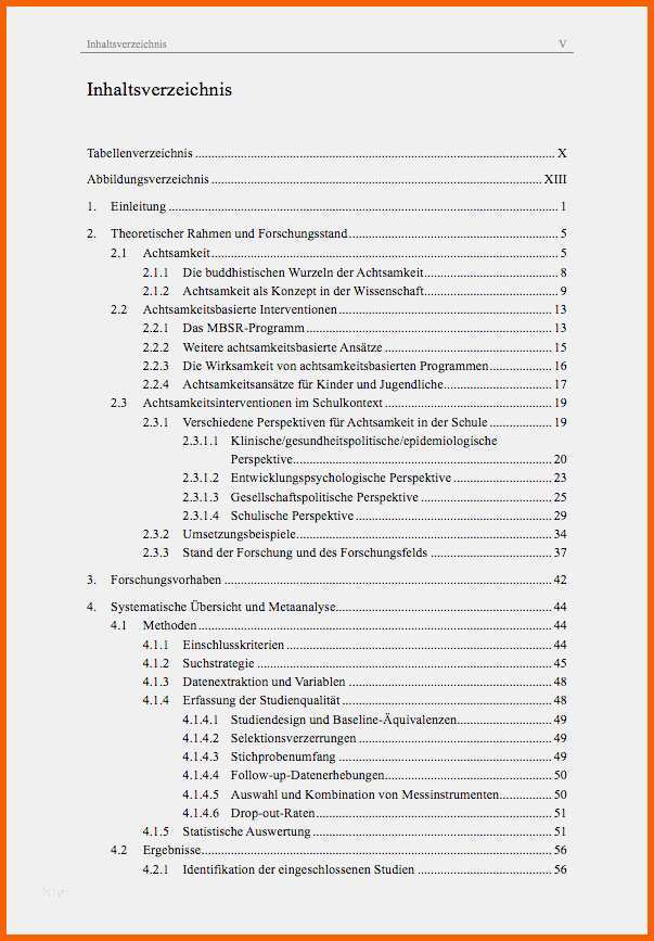 Bestbewertet Inhaltsverzeichnis Bachelorarbeit Vorlage Schön Eine