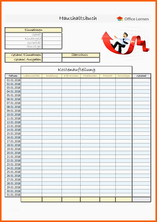 Bestbewertet Kostenlose Haushaltsbuch Vorlagen 2018 Fice Lernen