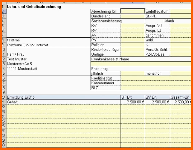 Bestbewertet Lohn Und Gehaltsabrechnung – Kostenlos Zum Ausdrucken