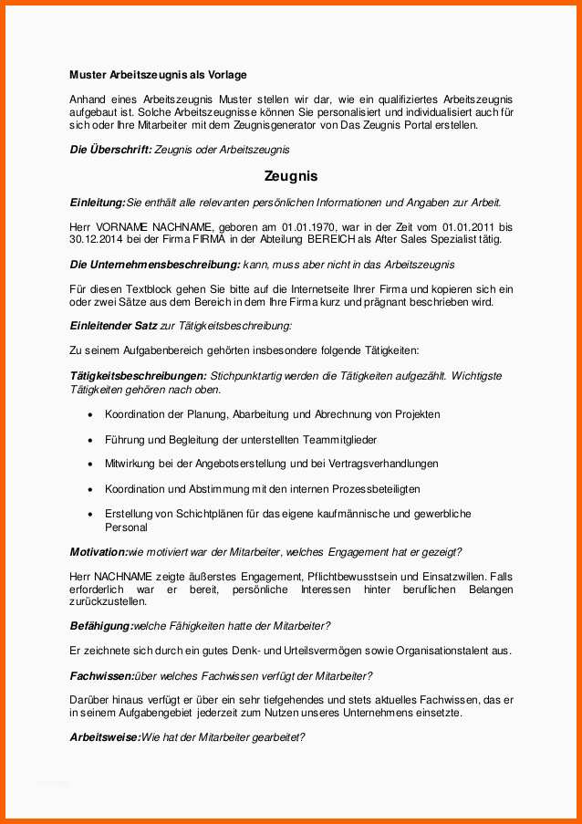 Bestbewertet Musterarbeitszeugnisse Als Vorlage