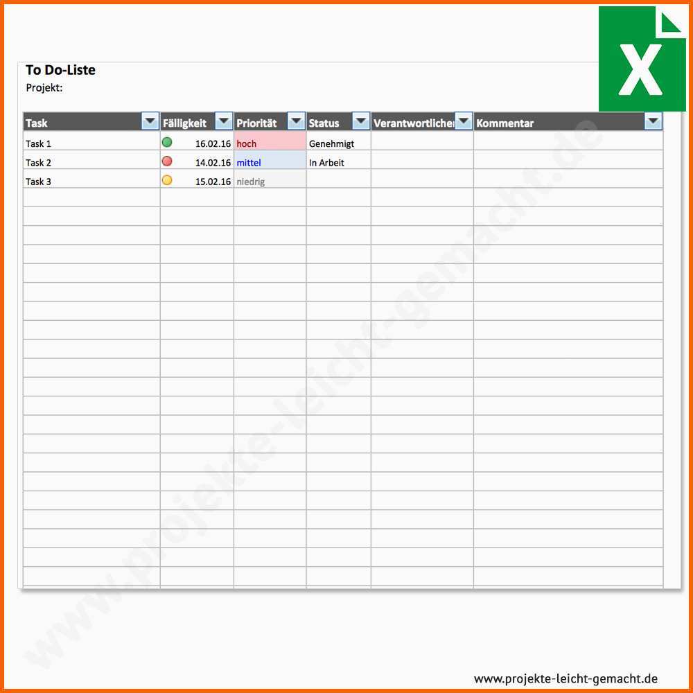 Neue Version 12 Excel To Do Liste Vorlage - Kostenlos Vorlagen | #24827